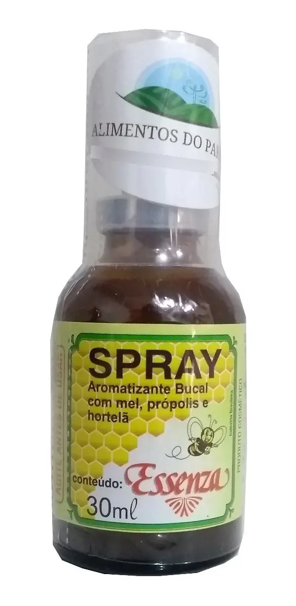 SPRAY DE MEL, PRÓPOLIS E HORTELÃ 30ml